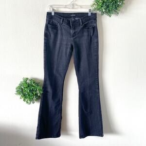 White House Black Market black flare jeans size 6